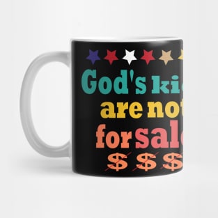 God's kids are not for sale vintage retro Mug